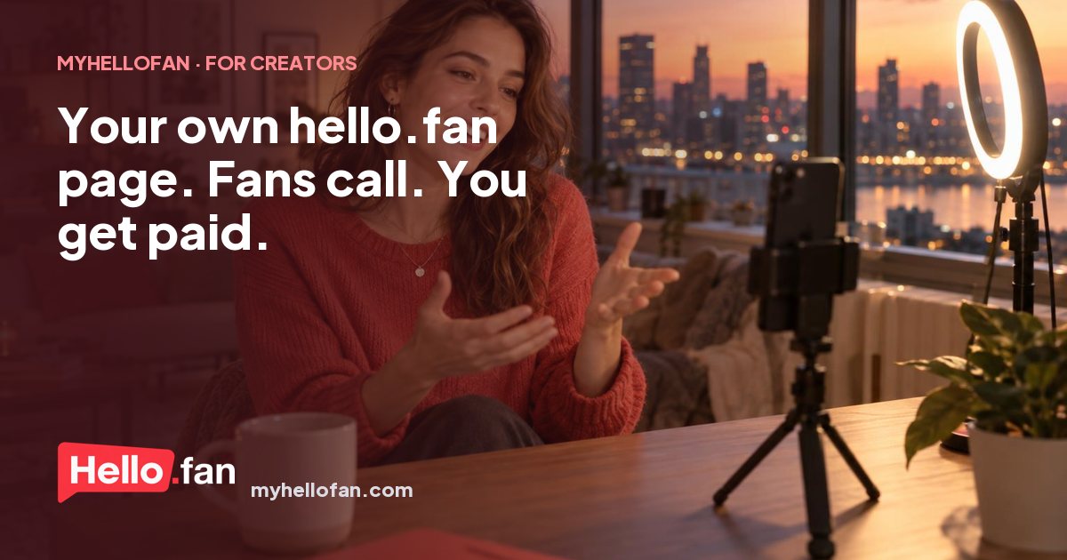 MyHelloFan — Your Own hello.fan Page: Get Paid to Talk to Fans